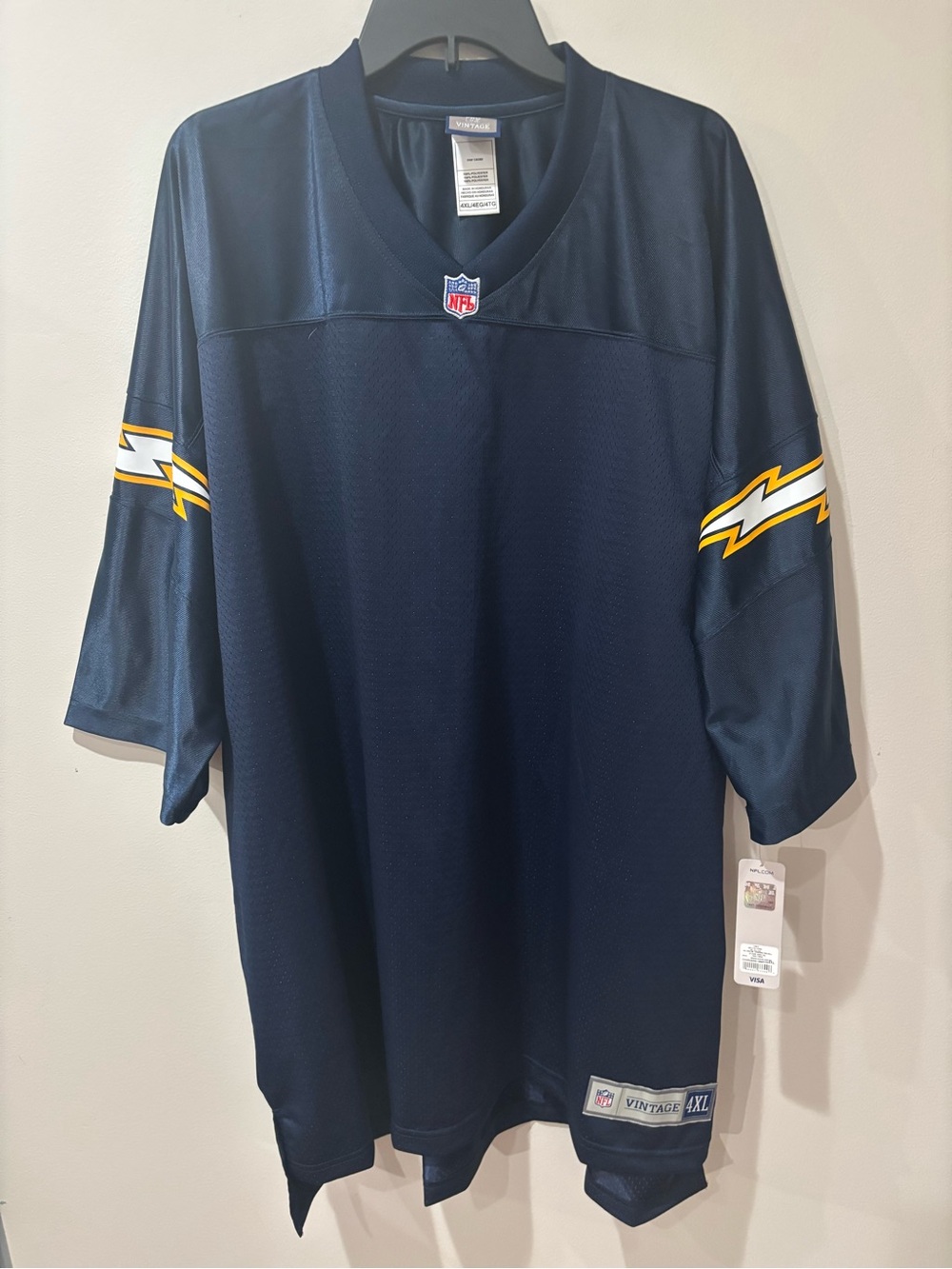 New Los Angeles Chargers 4XL Blank Jersey